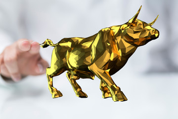 Fototapeta premium bullish Diagram - Graph Stock Trading