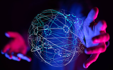  touching global network and data customer connection