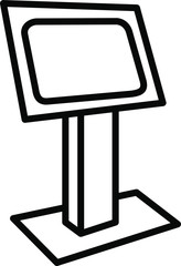 Fototapeta premium Kiosk icon , vector illustration
