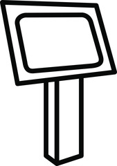 Fototapeta premium Kiosk icon , vector illustration