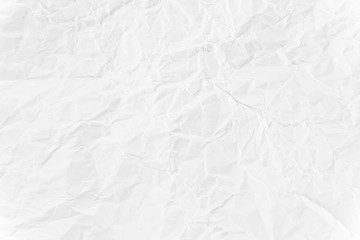 Paper texture Crumpled White.Top view.