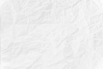 Paper texture Crumpled White.Top view.
