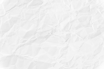 Paper texture Crumpled White.Top view.