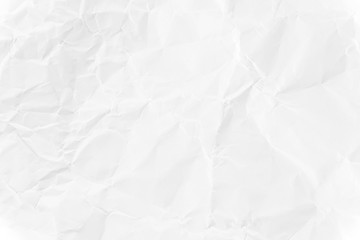 Paper texture Crumpled White.Top view.