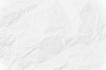 Paper texture Crumpled White.Top view.