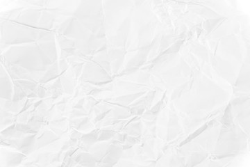 Paper texture Crumpled White.Top view.