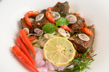 Appetizers with the spicy sardine