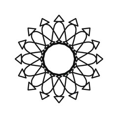 Abstract mandala on white background