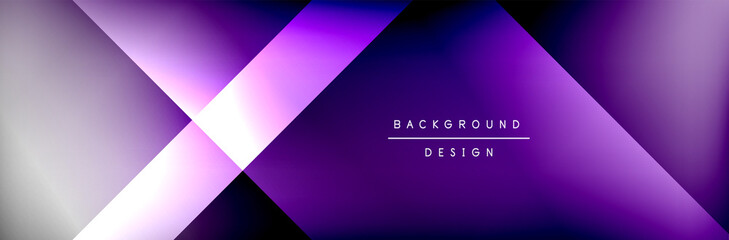 Abstract background - squares and lines composition created with lights and shadows. Technology or business digital template