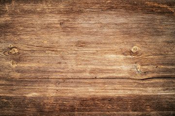 Brown unpainted natural wood with grains for background and texture. - 316783070