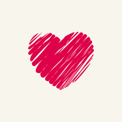 heart shape love abstract logo