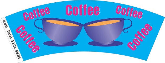 TEA COFFEE PAPER CUP BLANKS RAW MATERIAL DESIGN 