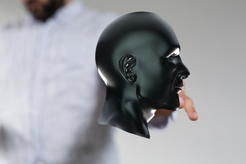 human head, chakra power, inspiration abstract thought.