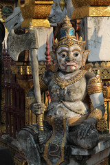 Guardian giant statue at Wat Phra That Su Thon Mongkhon Khiri Samakkhi Tham, Phrae, Northern Thailand.
