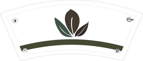 TEA COFFEE PAPER CUP BLANKS RAW MATERIAL DESIGN 