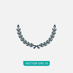 Obraz premium Laurel Wreath Icon Design, Vector EPS10