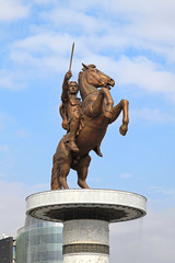 Warrior On a Horse in Skopje Macedonia