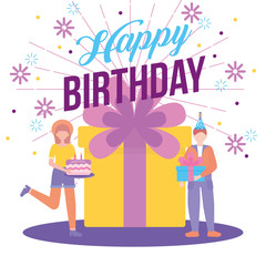 happy birthday couple party celebration