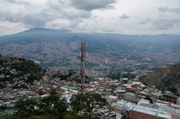  Panoramas from the heights of Medellin, Comuna 1 - Popular neighborhood