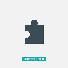 Puzzle Icon Design, Vector EPS10