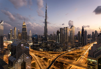 Fototapeta na wymiar Dubai Cityscape, UAE..