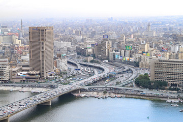Day Traffic in Cairo Egypt