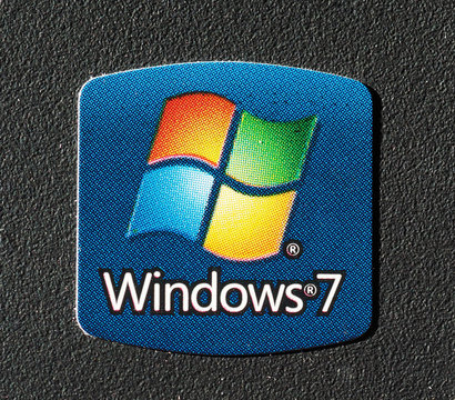REDMONT - JAN 2020: Microsoft Windows 7 sign on PC