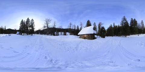 Valley in Tatra Mountains 360 Degree