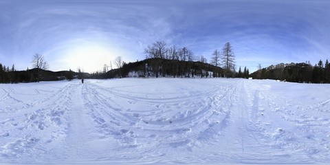 Snow in Tatra Mountains HDRI Panorama