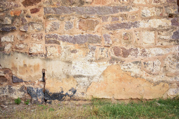 Fort Granite Rock Ruins/peeled Wall Texture Background Image