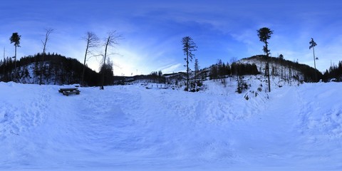 360 Panorama - Tatra Mountains in Winter