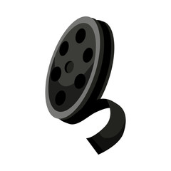 Isolated object of reel and movie logo. Web element of reel and film stock vector illustration.