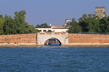 Naklejka premium Venice Lido Airport Italy