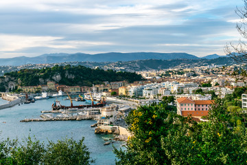 Fototapeta na wymiar view of old town in Nice, France