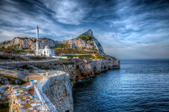The Rock of Gibraltar as Seen from Europa Point - Powered by Adobe