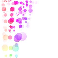Bubbles Circle Dots Unique Colorful Bright Vector Background