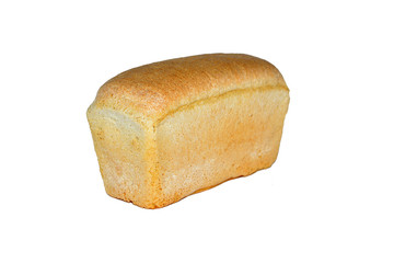 white bread on a white background