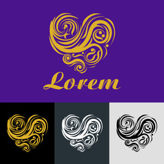 Ornamental heart logo