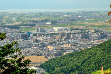 Fototapeta na wymiar 滋賀　三上山からの眺め