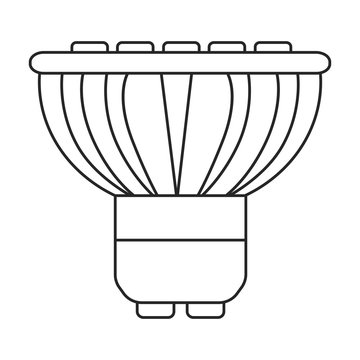 recommend clip art: Iight bulb vector icon.Line vector icon isolated on white background light bulb.