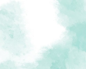 Soft gentle light blue abstract watercolor on a white background