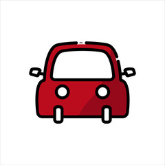 Car flat icon. Design template vector