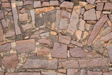 Granite Rock Ruins Wall Texture Background Image