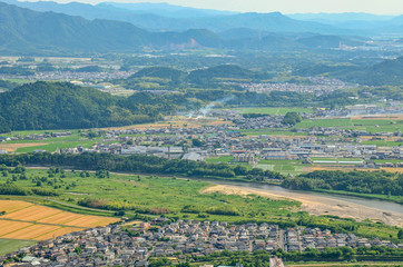 滋賀　三上山からの眺め