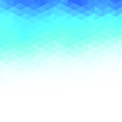 Blue Polygonal Mosaic Background, Creative Design Templates