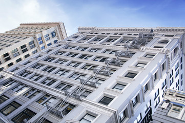 abstract apartment building complex