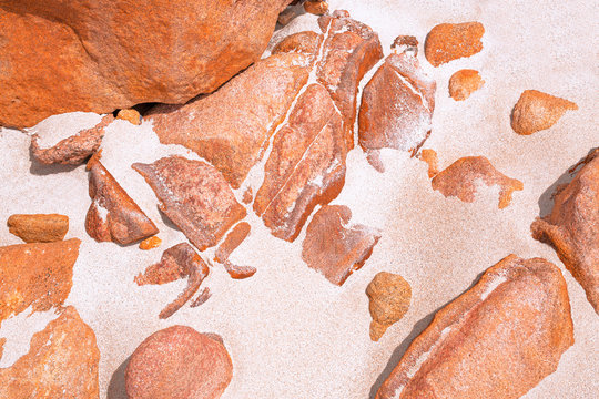 Close-up Rocks and Sand 