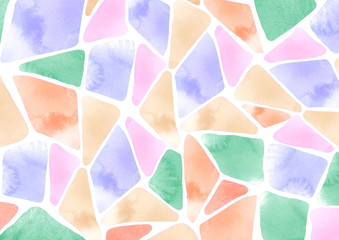 ガラス　タイル　抽象的な春のイメージ