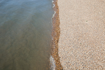 View of the Sea and shingle beach