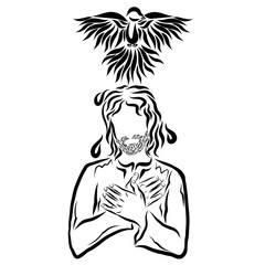 Holy Spirit Descends from Heaven, Baptism of the Savior